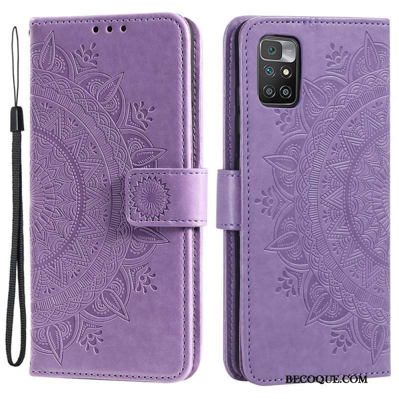 Etui Folio do Poco M4 Pro 5G Mandala Słońca