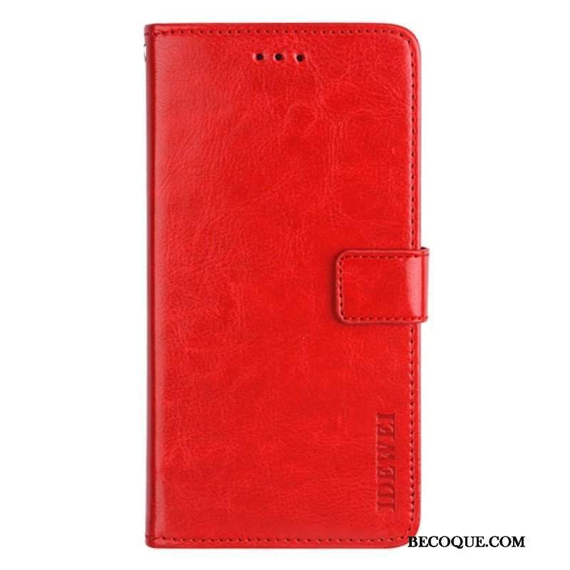 Etui Folio do Poco X4 Pro 5G Imitacja Skóry Idewei