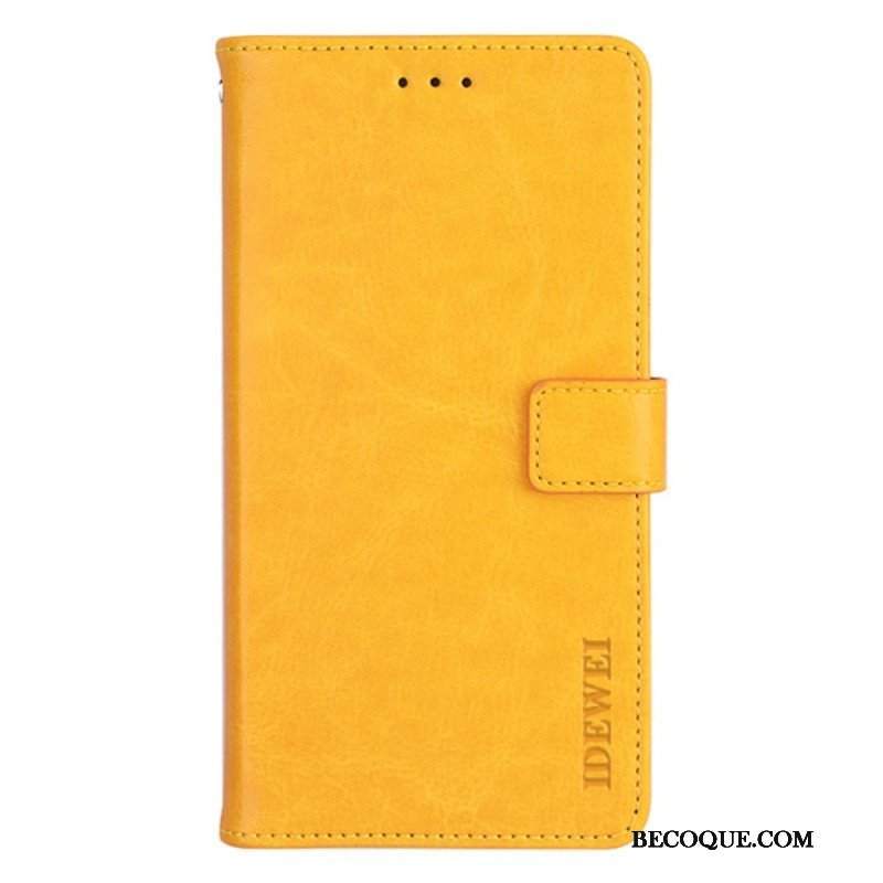 Etui Folio do Poco X4 Pro 5G Imitacja Skóry Idewei