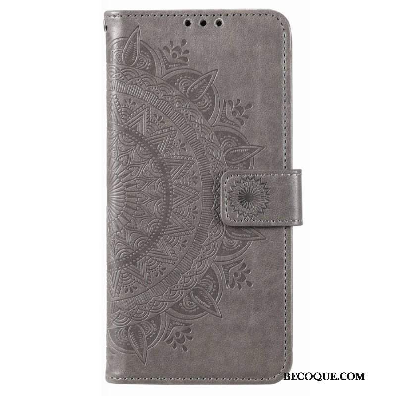 Etui Folio do Poco X4 Pro 5G Mandala Sun Ze Smyczą