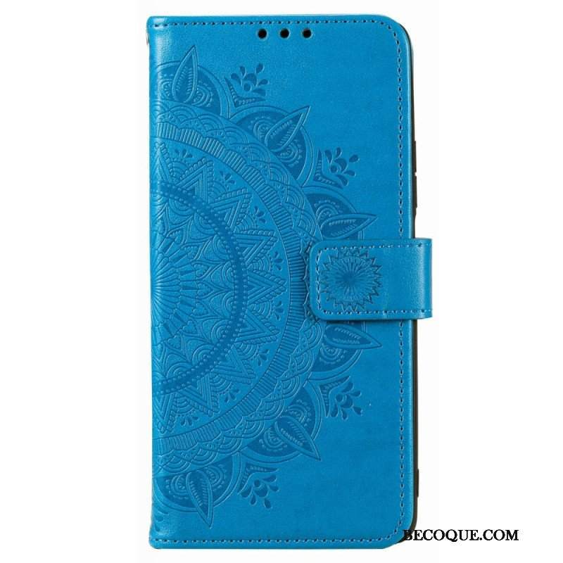 Etui Folio do Poco X4 Pro 5G Mandala Sun Ze Smyczą