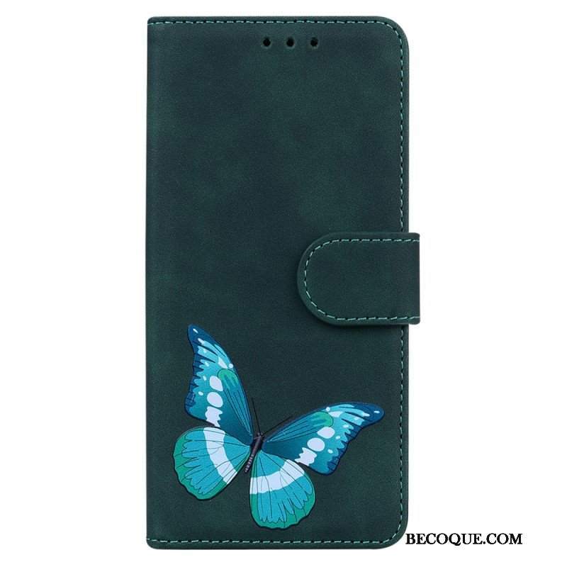 Etui Folio do Poco X4 Pro 5G Nadruk Motyla