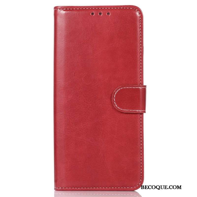 Etui Folio do Poco X4 Pro 5G Skórzany Efekt Couture