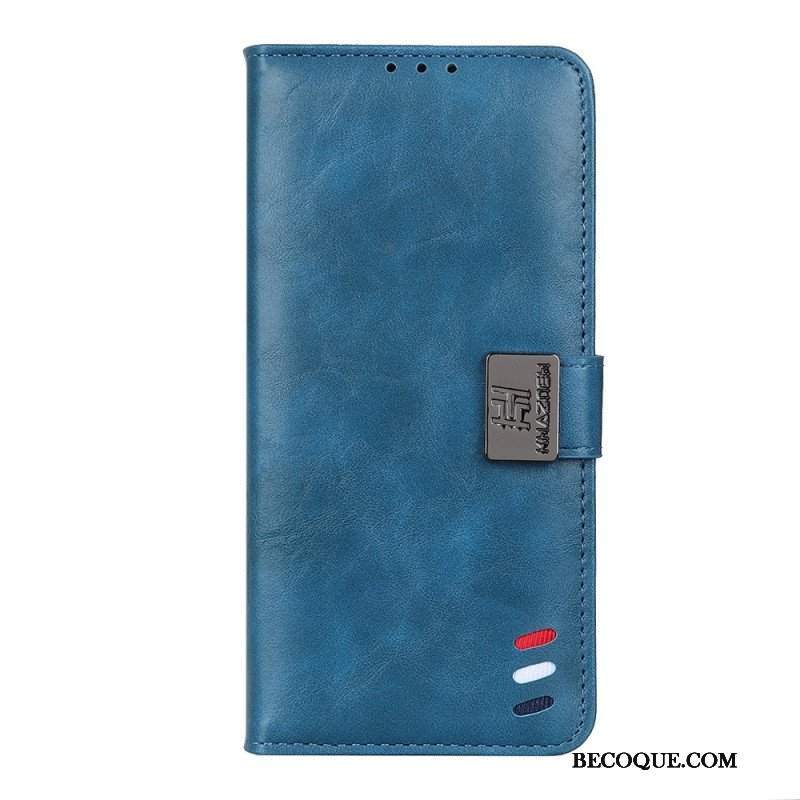 Etui Folio do Poco X4 Pro 5G Zapięcie Srebrne