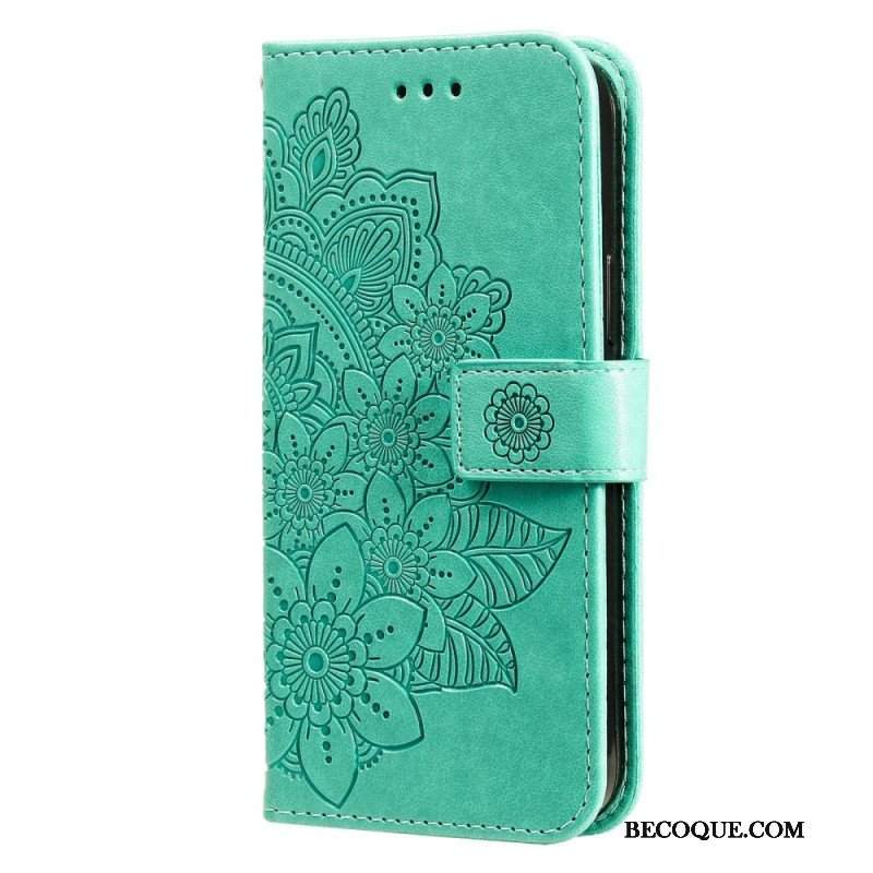 Etui Folio do Poco X4 Pro 5G z Łańcuch Paskowata Mandala