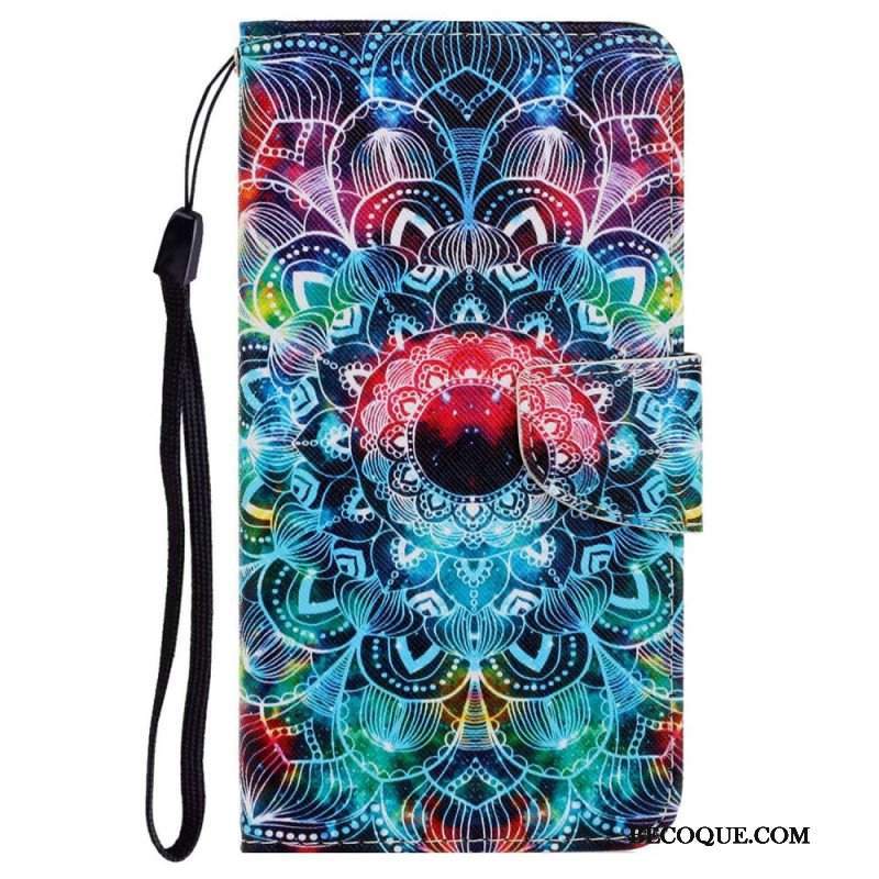 Etui Folio do Poco X4 Pro 5G z Łańcuch Paskowata Mandala