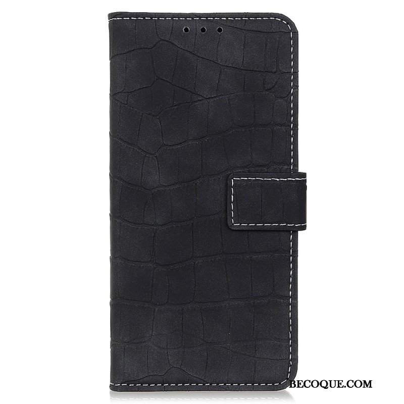 Etui Folio do Poco X5 5G Moc Krokodyla