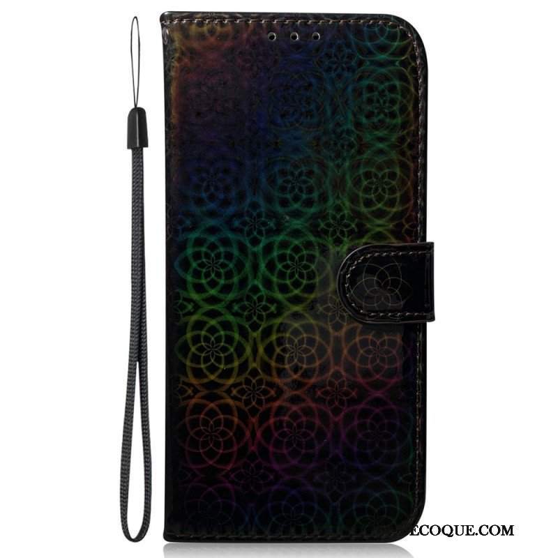 Etui Folio do Poco X5 5G Styl Dyskotekowy