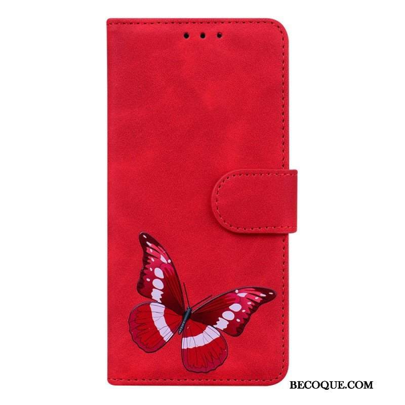 Etui Folio do Realme GT Neo 3 Wzór Motyla