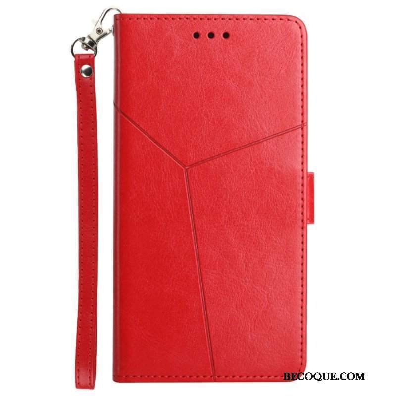 Etui Folio do Samsung Galaxy A13 5G / A04s Stylowa Skórzana Konstrukcja Geo Y