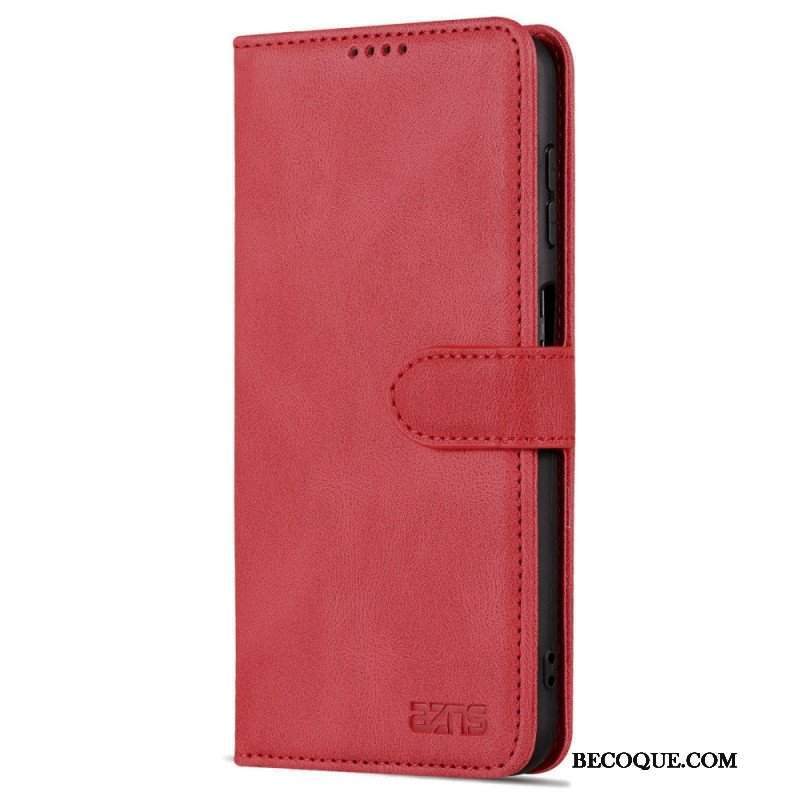 Etui Folio do Samsung Galaxy A13 z Łańcuch Paski W Stylu Vintage Azns