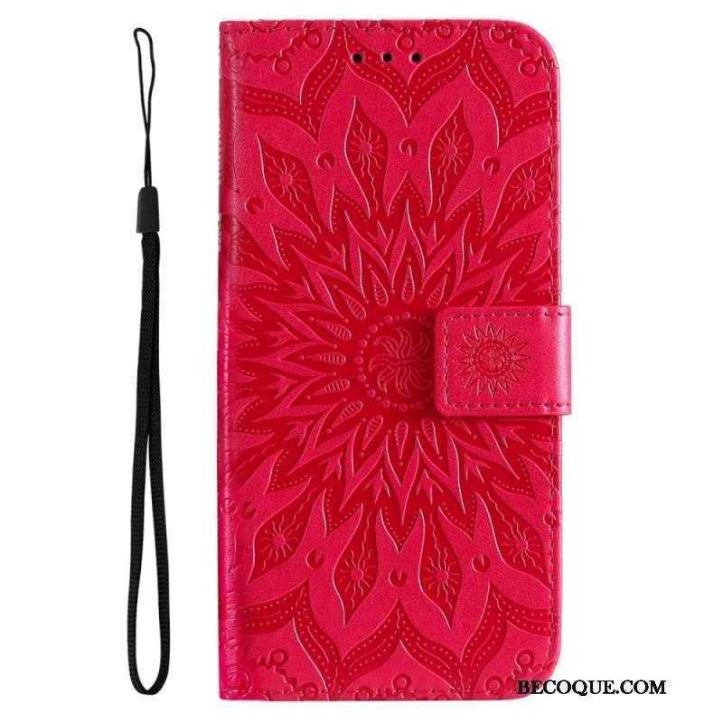 Etui Folio do Samsung Galaxy A14 / A14 5G Mandala Sun Ze Smyczą