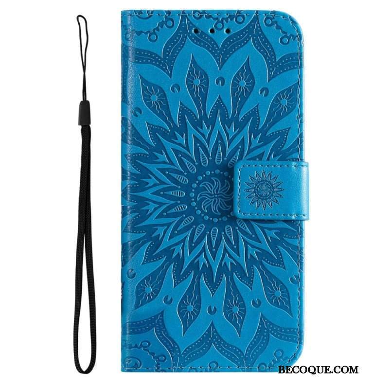 Etui Folio do Samsung Galaxy A14 / A14 5G Mandala Sun Ze Smyczą