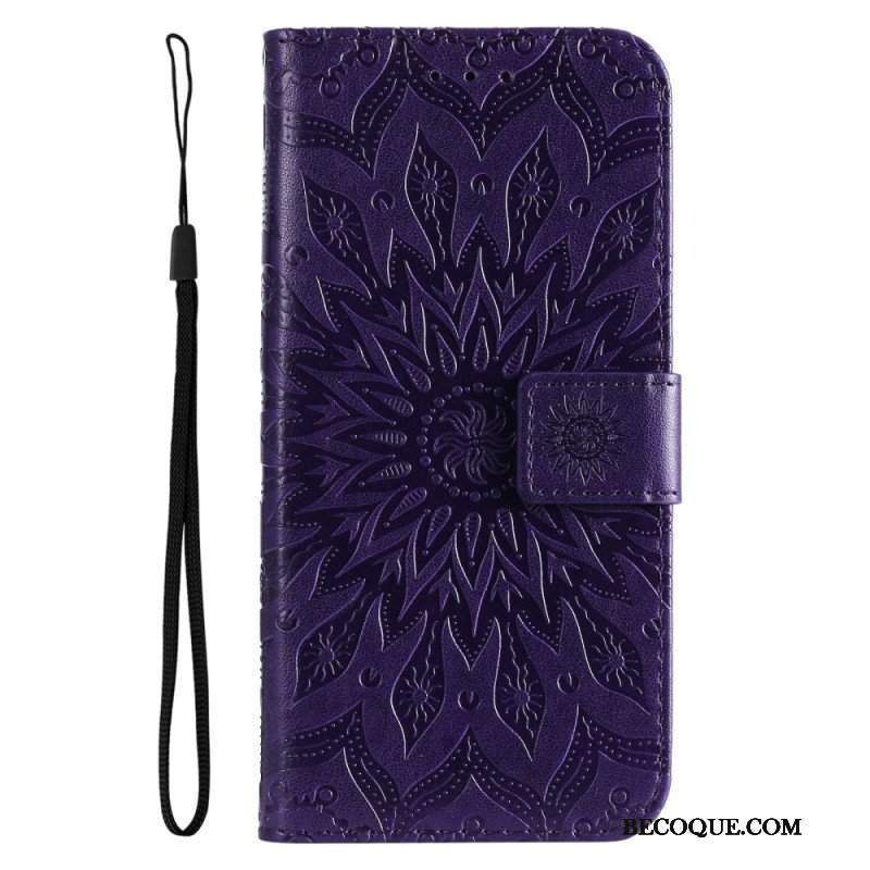 Etui Folio do Samsung Galaxy A14 / A14 5G Mandala Sun Ze Smyczą