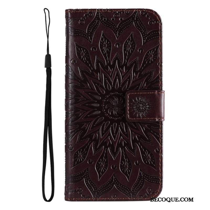 Etui Folio do Samsung Galaxy A14 / A14 5G Mandala Sun Ze Smyczą