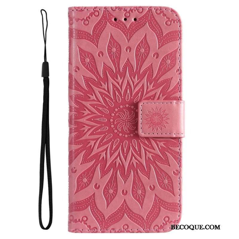 Etui Folio do Samsung Galaxy A14 / A14 5G Mandala Sun Ze Smyczą