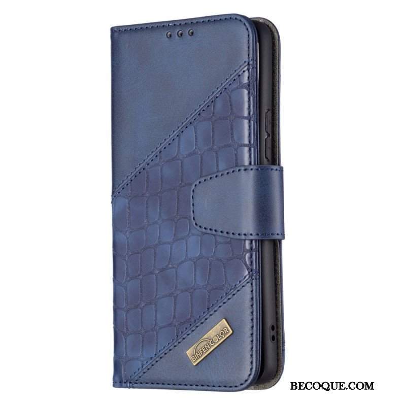 Etui Folio do Samsung Galaxy A53 5G Kolor Skóry Krokodyla Binfen