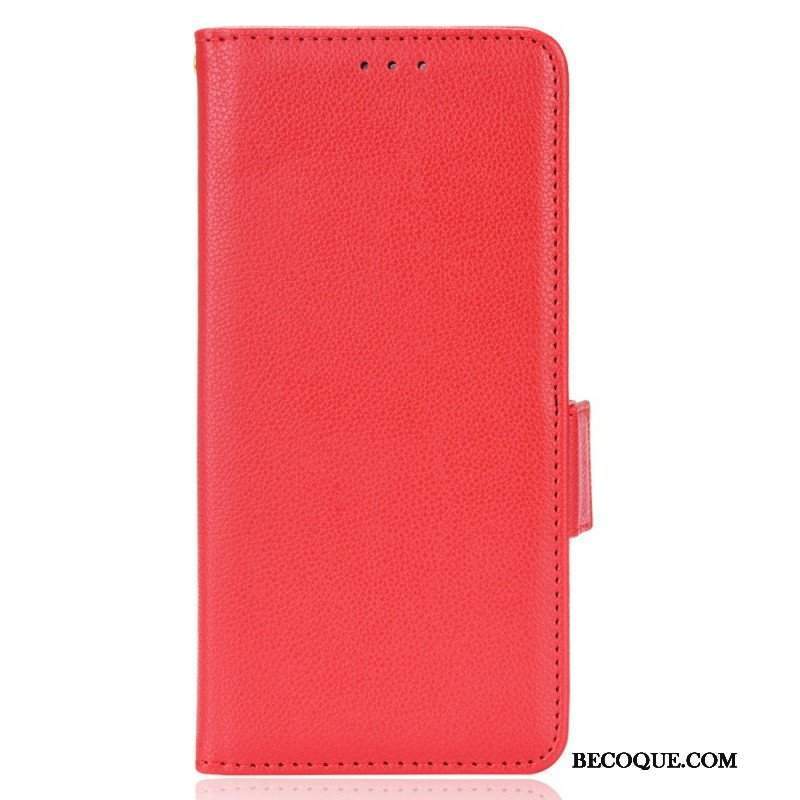 Etui Folio do Samsung Galaxy A53 5G Tradycyjna Sztuczna Skóra Liczi