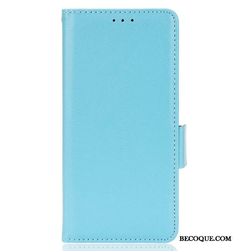 Etui Folio do Samsung Galaxy A53 5G Tradycyjna Sztuczna Skóra Liczi