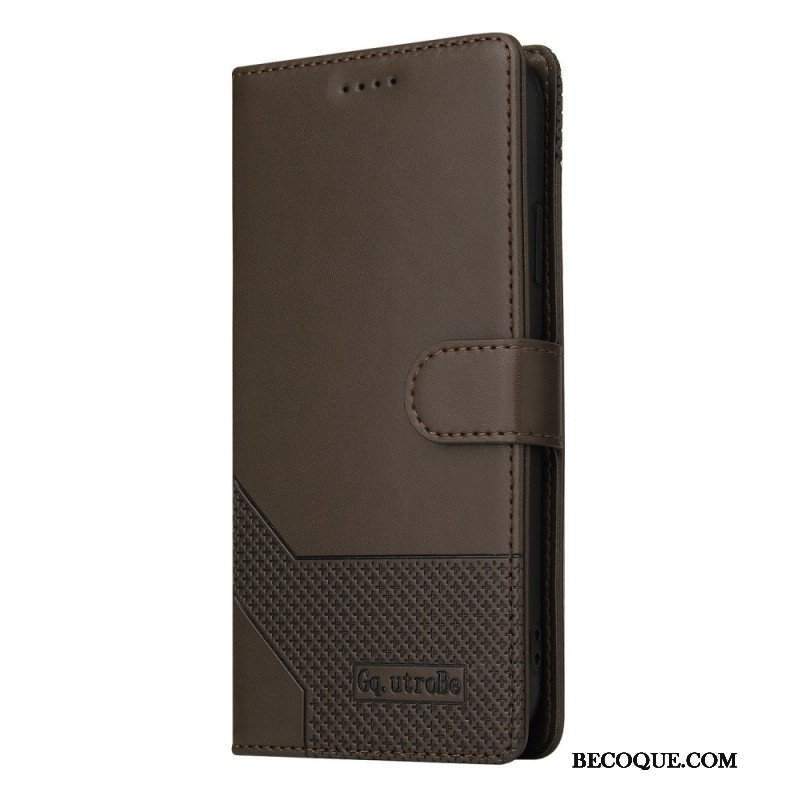 Etui Folio do Samsung Galaxy M12 / A12 Efekt Skóry Gq.utrobe