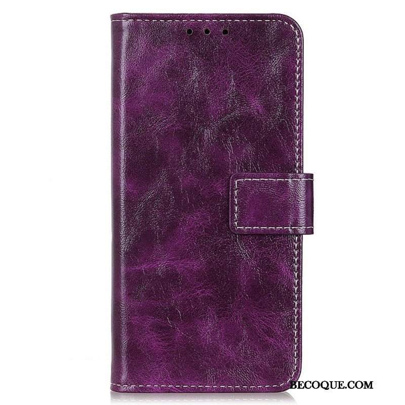 Etui Folio do Samsung Galaxy M23 5G Błyszcząca Sztuczna Skóra