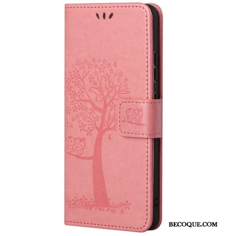 Etui Folio do Samsung Galaxy M23 5G Sowa Drzewo