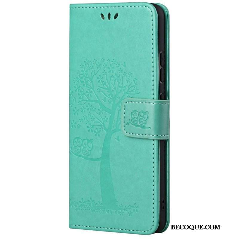 Etui Folio do Samsung Galaxy M23 5G Sowa Drzewo