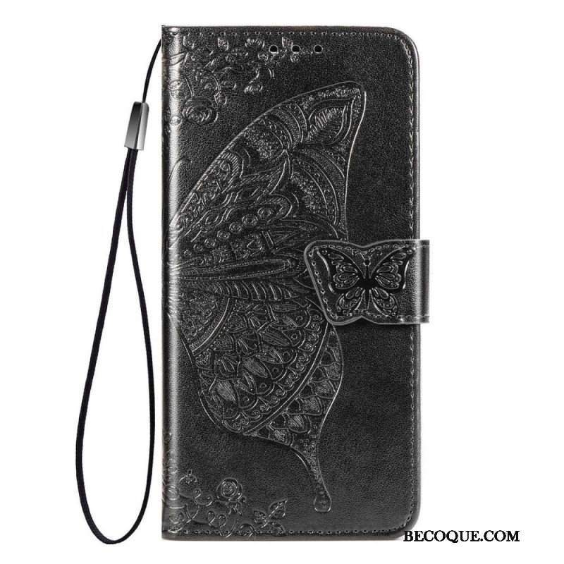 Etui Folio do Samsung Galaxy M53 5G Barokowy Motyl