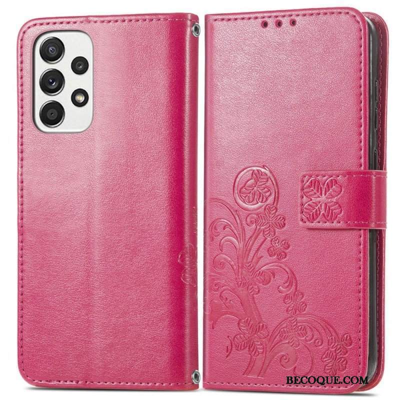 Etui Folio do Samsung Galaxy M53 5G Czterolistna Koniczyna