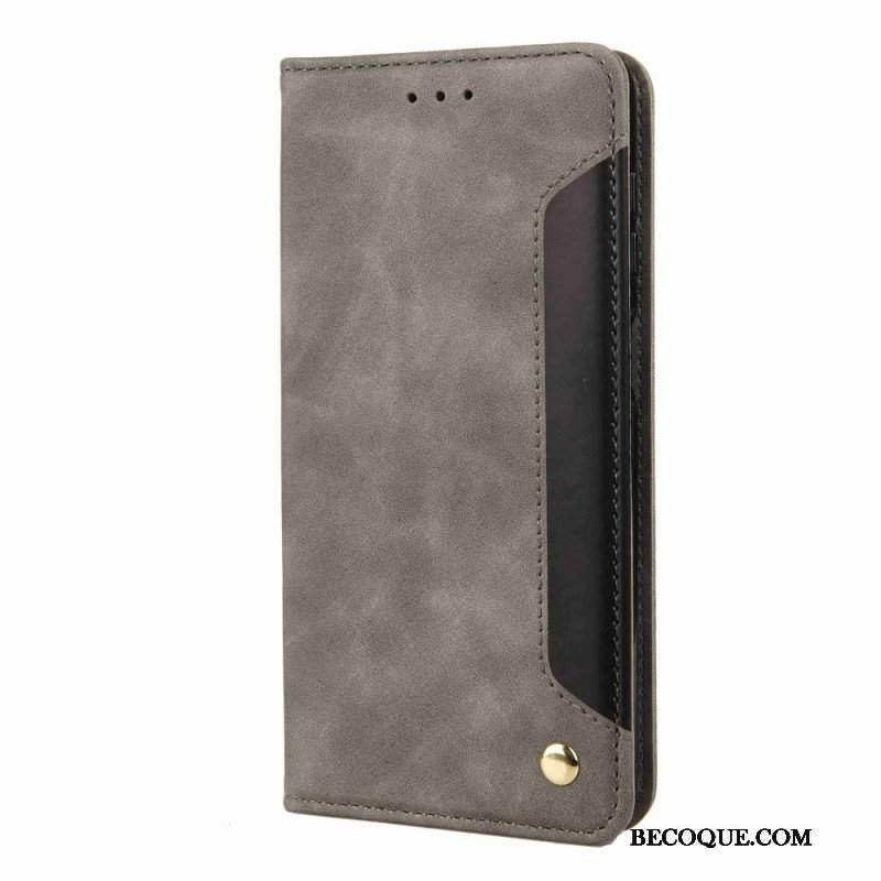 Etui Folio do Samsung Galaxy M53 5G Dwukolorowa Elegancja