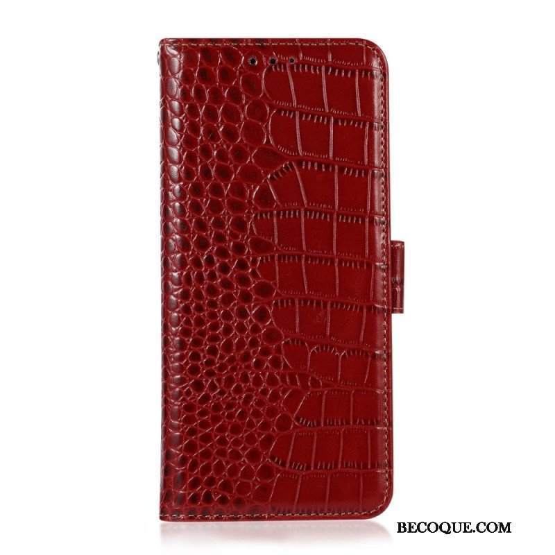 Etui Folio do Samsung Galaxy M53 5G Rfid W Stylu Krokodyla