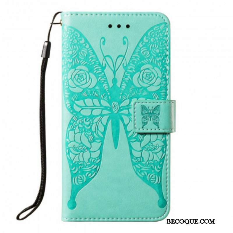 Etui Folio do Samsung Galaxy S21 5G Motyl Kwiatowy Wzór