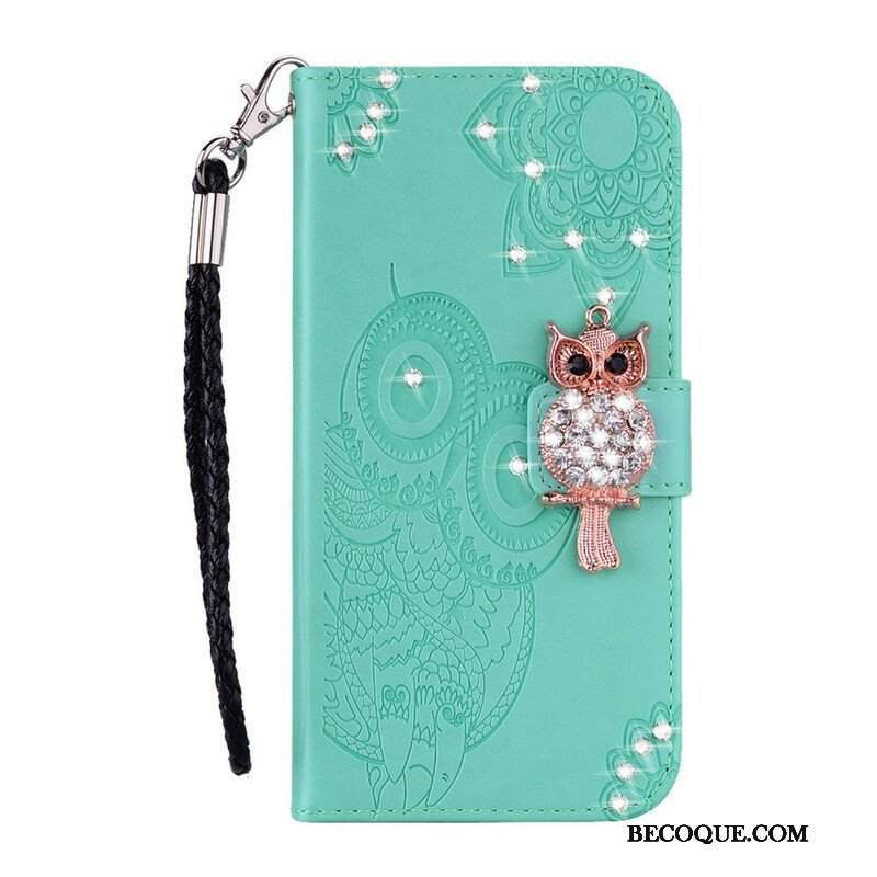 Etui Folio do Samsung Galaxy S21 Plus 5G Sowa Mandala I Urok