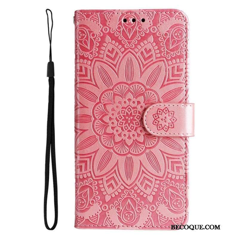 Etui Folio do Samsung Galaxy S23 5G Mandala Sun Ze Smyczą