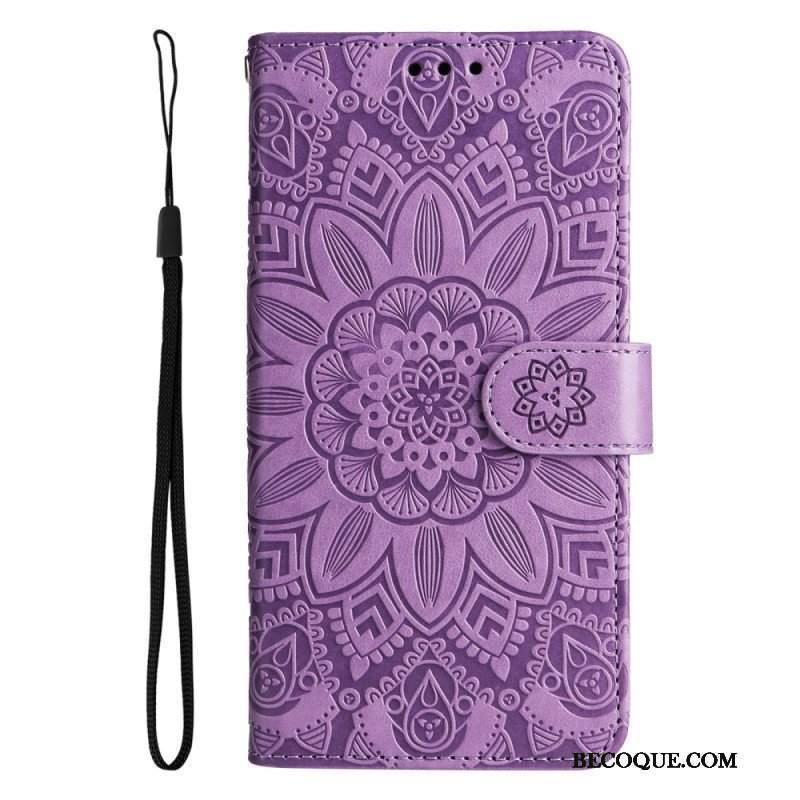 Etui Folio do Samsung Galaxy S23 5G Mandala Sun Ze Smyczą