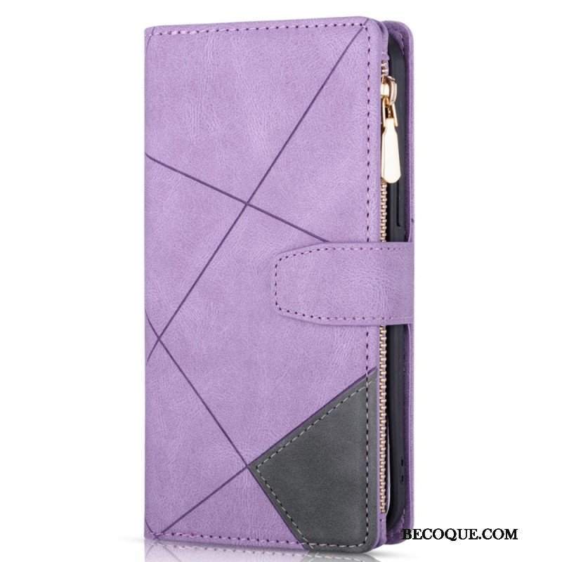 Etui Folio do Samsung Galaxy S23 5G Portfel z Łańcuch Portfel Z Pełnym Paskiem