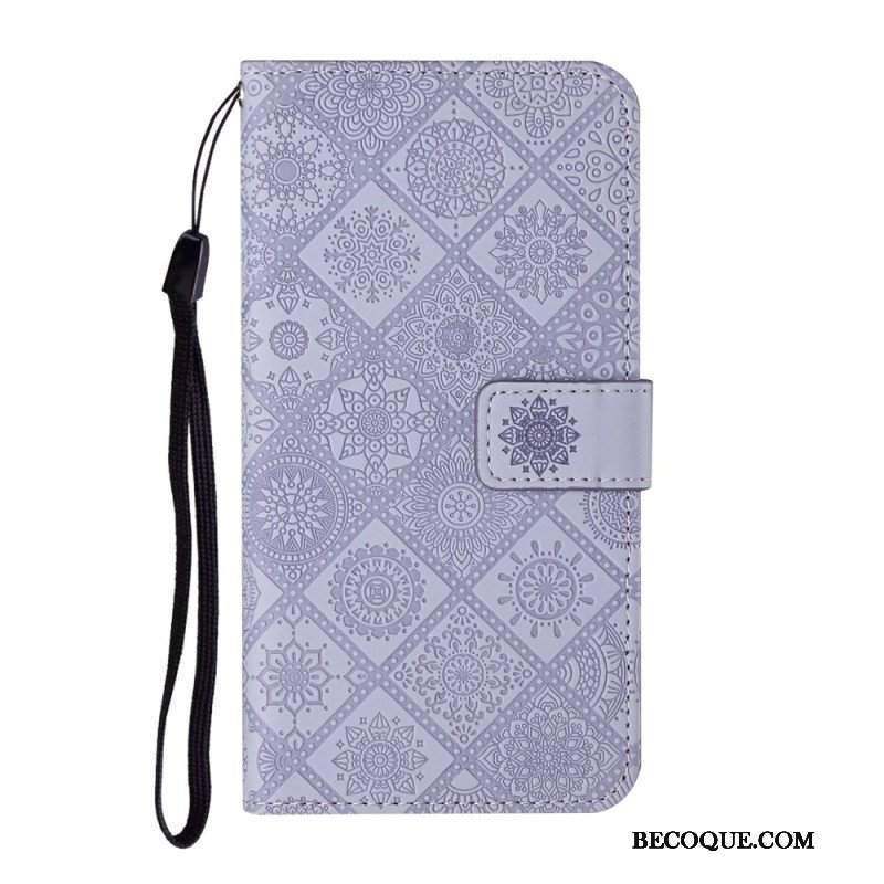 Etui Folio do Samsung Galaxy S23 5G Wzór Gobelinu