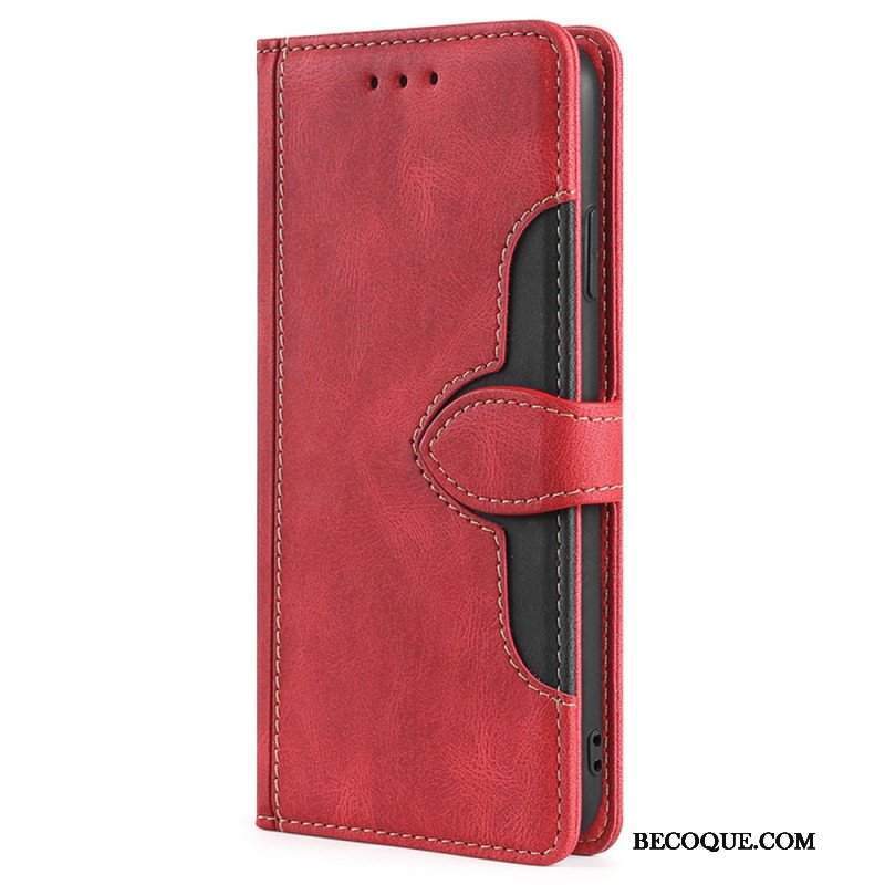 Etui Folio do Samsung Galaxy S23 Ultra 5G Dwukolorowy Kwiatowy