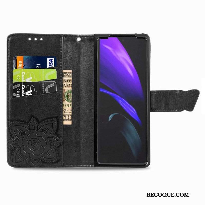 Etui Folio do Samsung Galaxy Z Fold 4 Gigantyczny Motyl