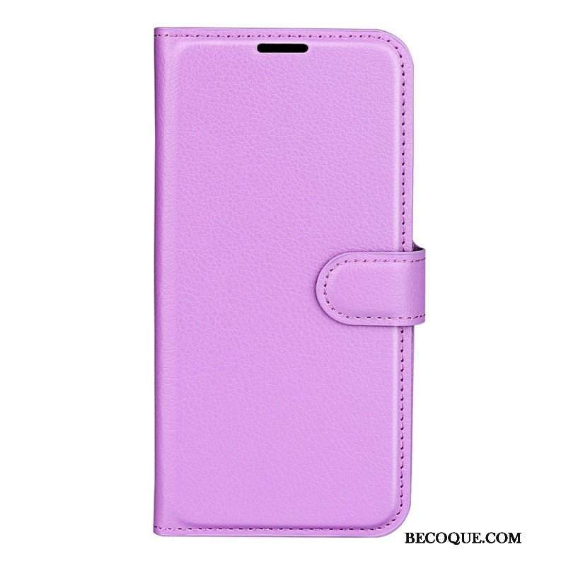 Etui Folio do Sony Xperia 1 IV Klasyczne Liczi