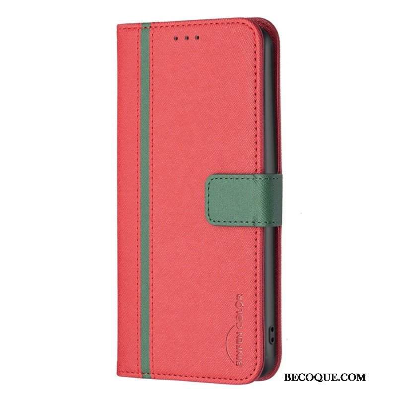 Etui Folio do Xiaomi 12 / 12X Dwukolorowy Kolor Binfen