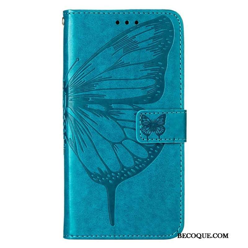 Etui Folio do Xiaomi 12 Lite Projekt Motyla Ze Smyczą