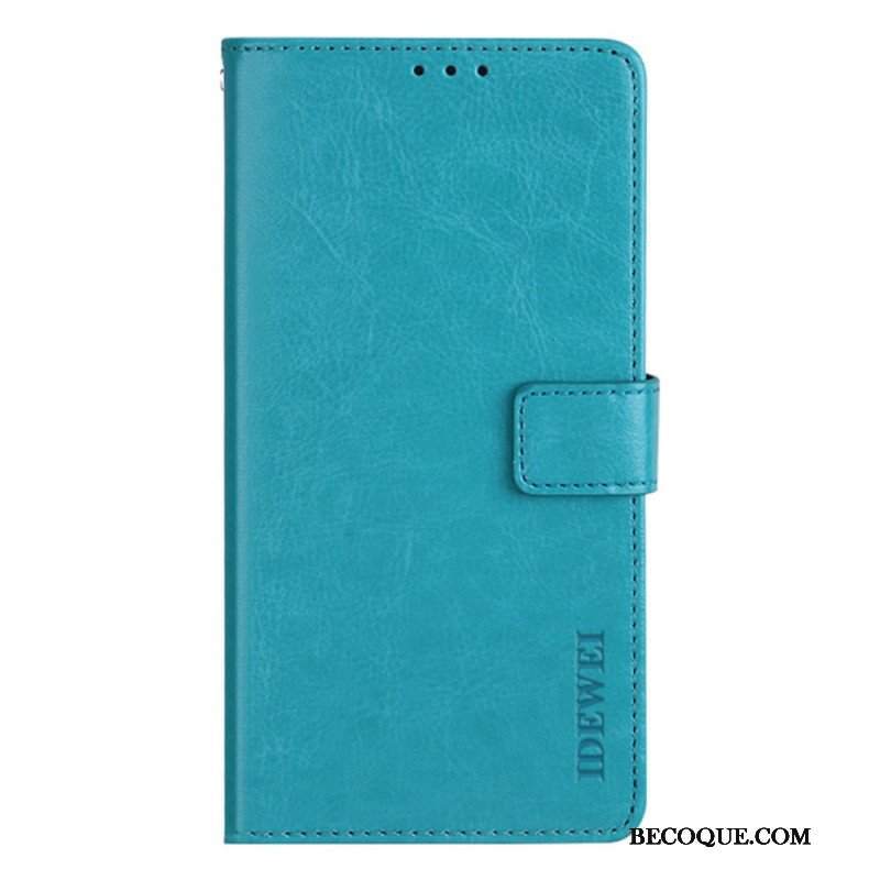 Etui Folio do Xiaomi 12 Pro Imitacja Skóry Idewei