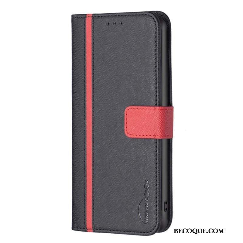 Etui Folio do Xiaomi 12T / 12T Pro Dwukolorowy Kolor Binfen