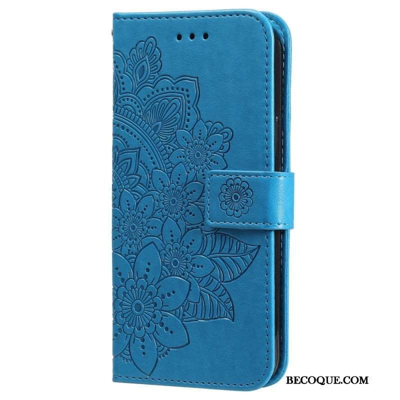 Etui Folio do Xiaomi 12T / 12T Pro z Łańcuch Paskowata Mandala