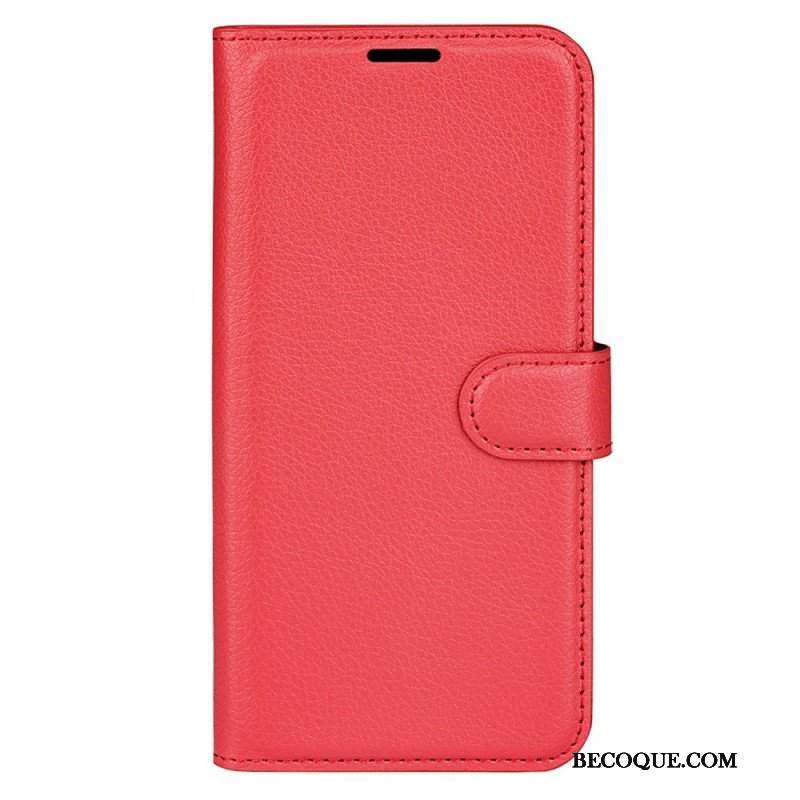 Etui Folio do Xiaomi 13 Klasyczna Sztuczna Skóra Liczi