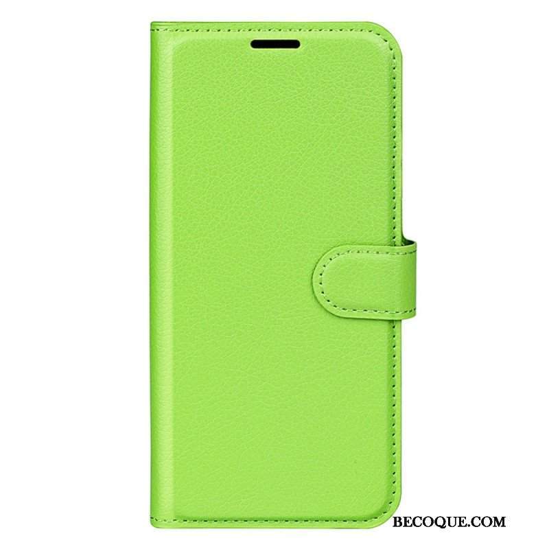 Etui Folio do Xiaomi 13 Klasyczna Sztuczna Skóra Liczi