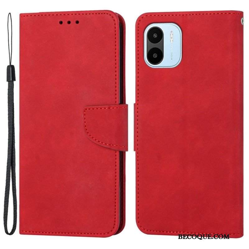 Etui Folio do Xiaomi Redmi A1 Smycz W Jednolitym Kolorze