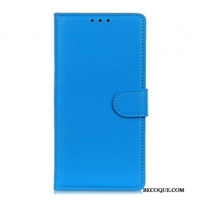 Etui Folio do Xiaomi Redmi Note 10 / 10S Efekt Skóry Liczi Premium