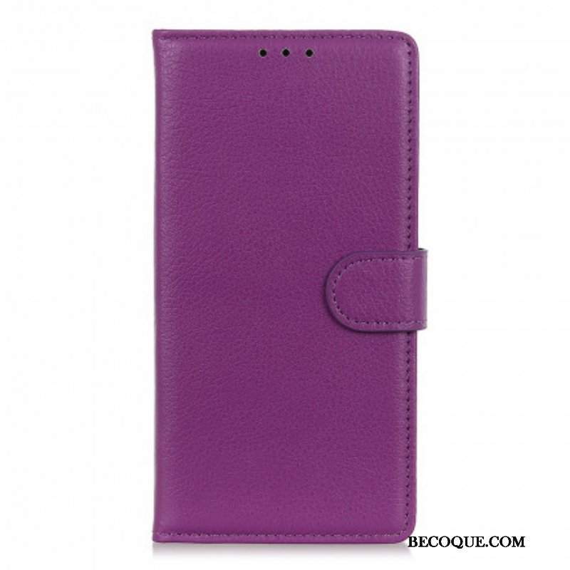 Etui Folio do Xiaomi Redmi Note 10 / 10S Efekt Skóry Liczi Premium